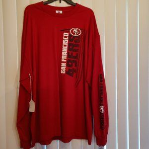 SF 49er Tee shirt with crystals applied